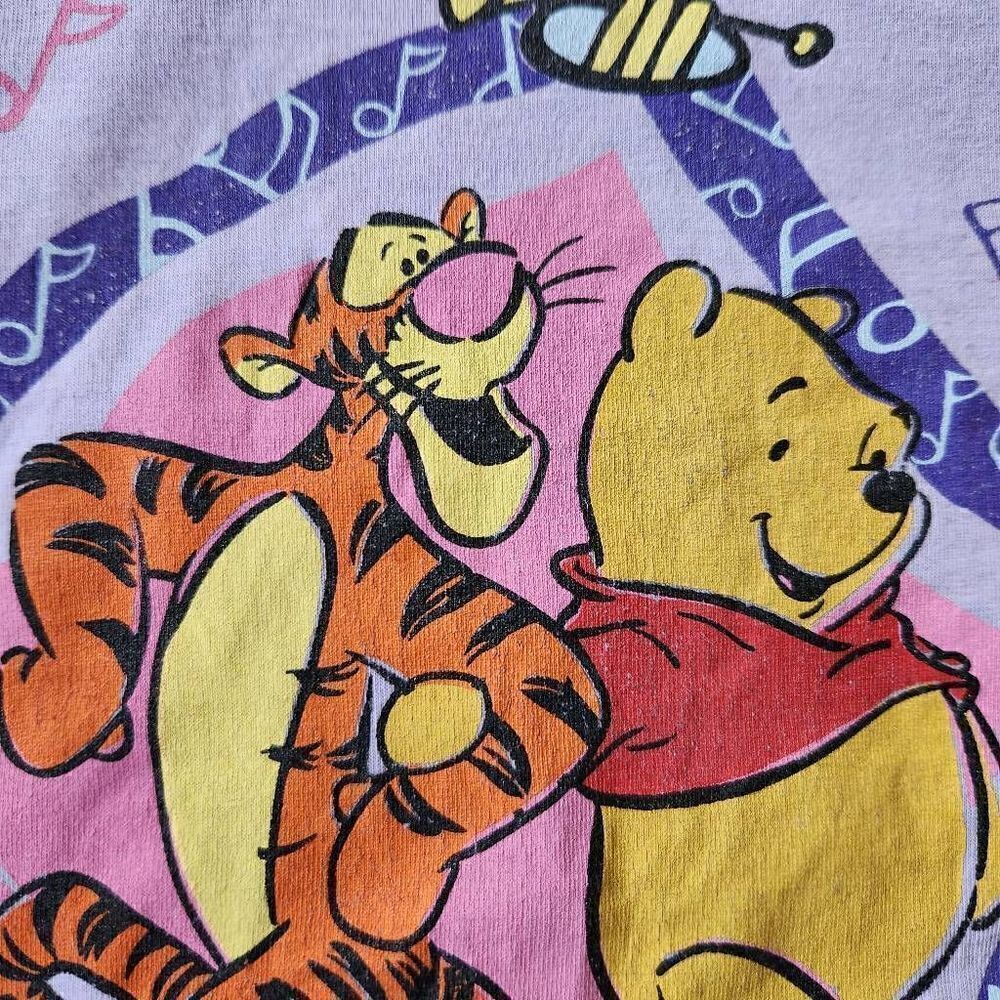 Winnie the Pooh Tigger t-shirt vintage 90s relaxed box fit lilac lavender purple - Picture 3 of 6